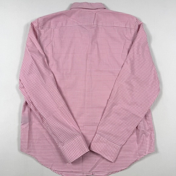Lauren Ralph Lauren Pink Gingham Non Iron Button Down Shirt Size M - Picture 4 of 8